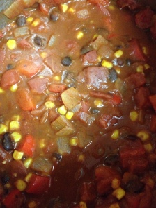 It snowed today, yes, in May, so chili was good comfort food!